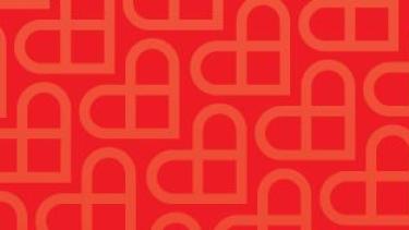 Red Heart Graphic Banner