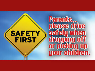 road sign safety first