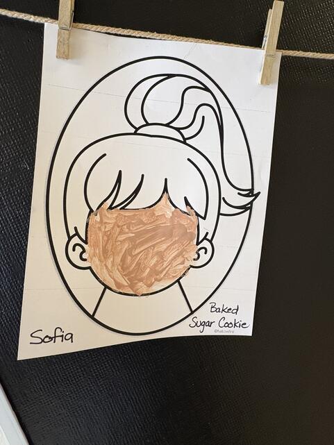 Students learning about different skin colours