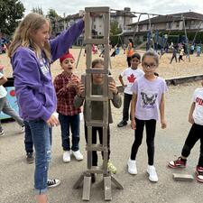 collaborative building - students realized that working together they could build better projects