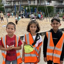 They learn valuable skills in minor conflict resolution and taking care of our school equipment