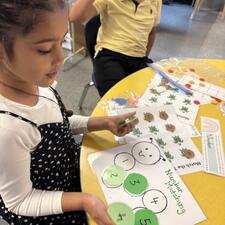 Math center in K/1 -  number sequencing